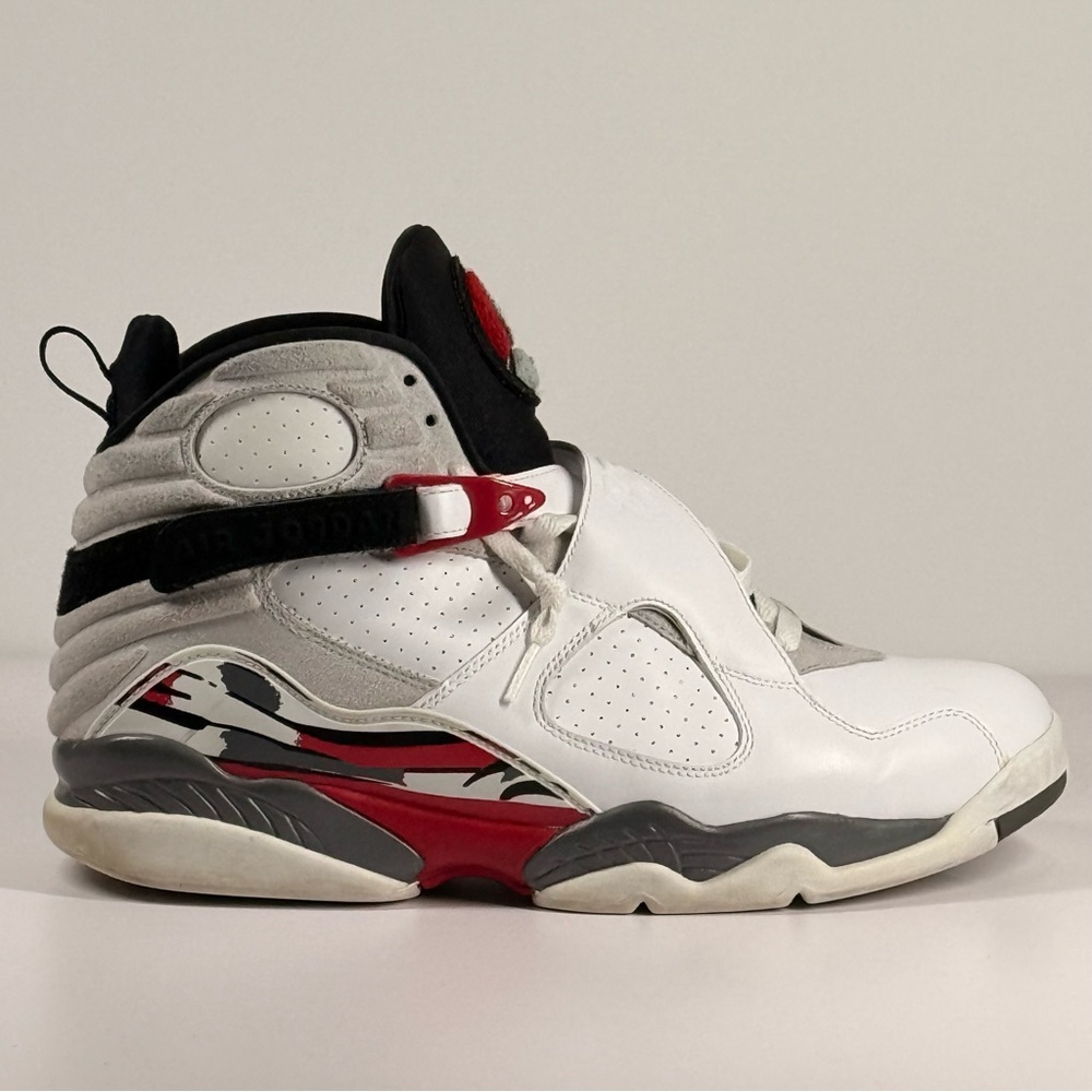 Air Jordan 8 Retro Bugs Bunny White Black True Red Men's Size 12 - 305381-103 - Picture 8 of 15